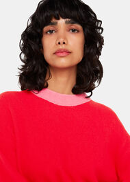 Colour block Crew Neck Knit