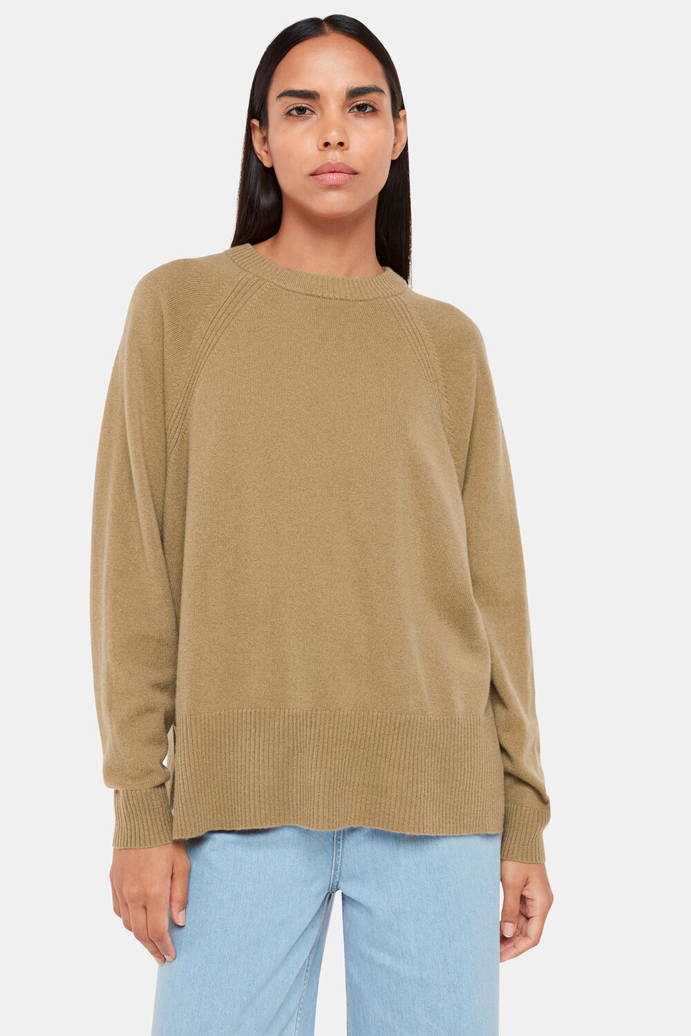 Camel Ultimate Cashmere Crew Knit