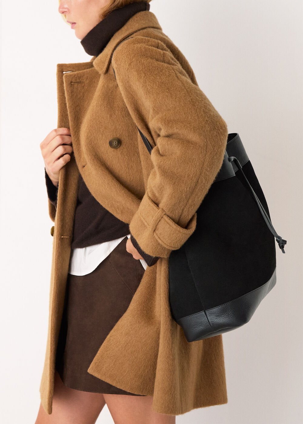 Sasha Suede Tote Bag