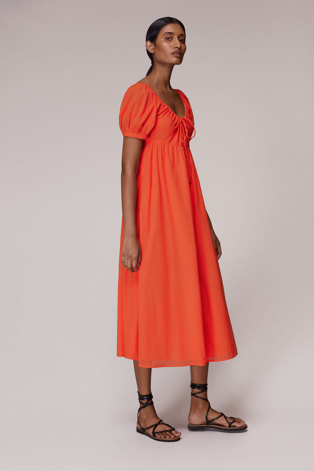 Tie Detail Elouise Midi Dress