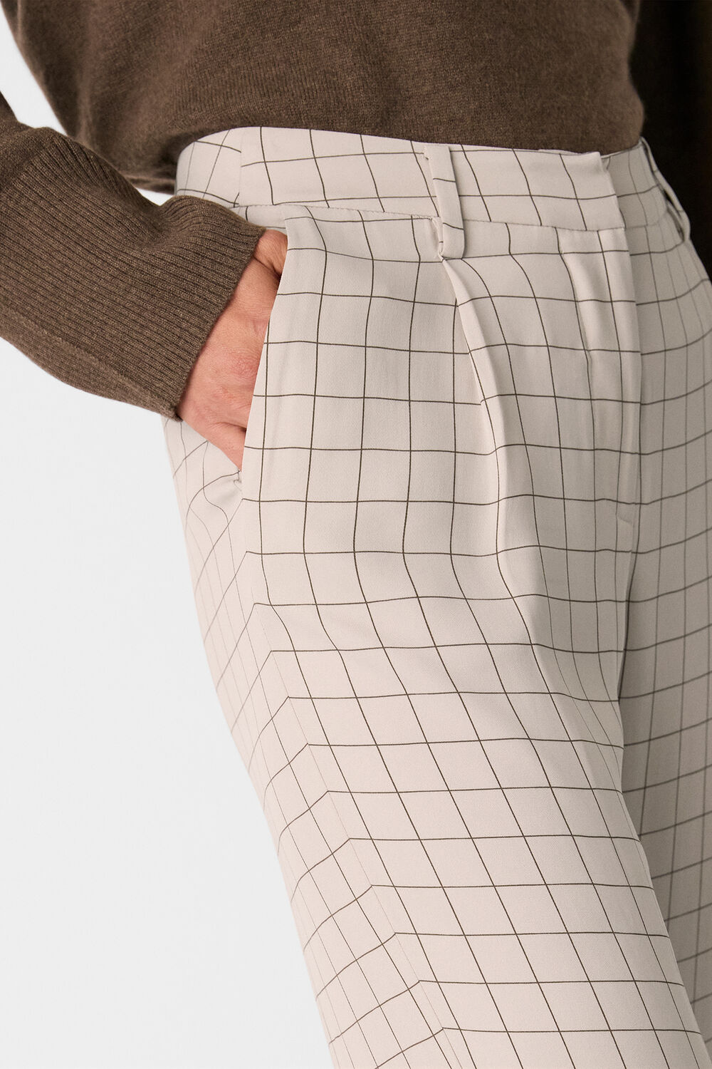 Multicolour Niamo Fine Grid Trouser