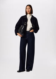 Funnel Neck Double Face Jacket