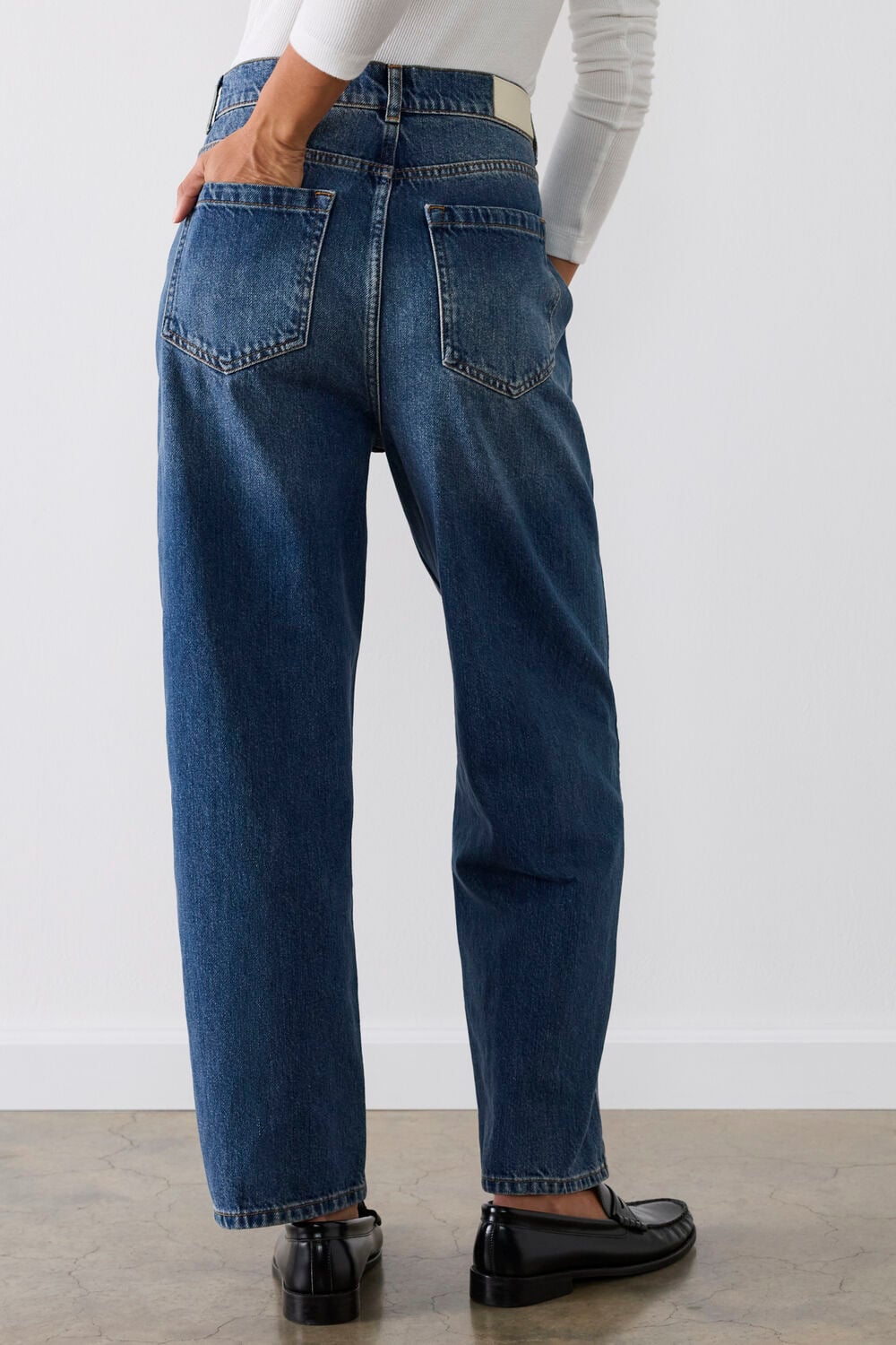 Denim Authentic Barrel Leg Jean