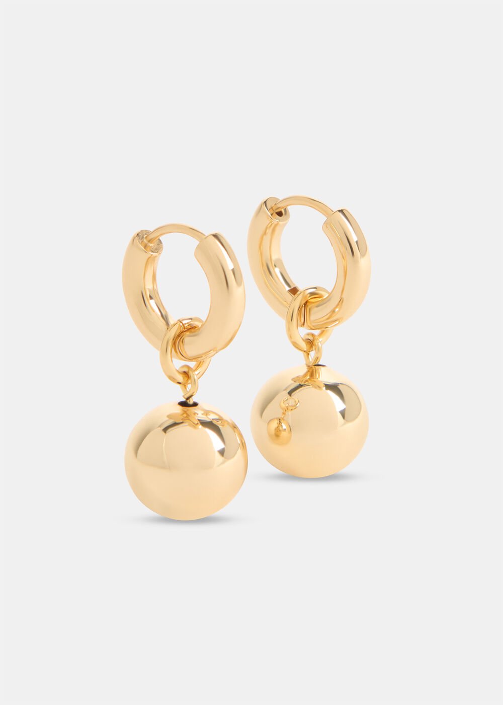 Sphere Drop Huggie Earring