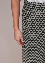 Petite Triangle Checkerboard Trouser