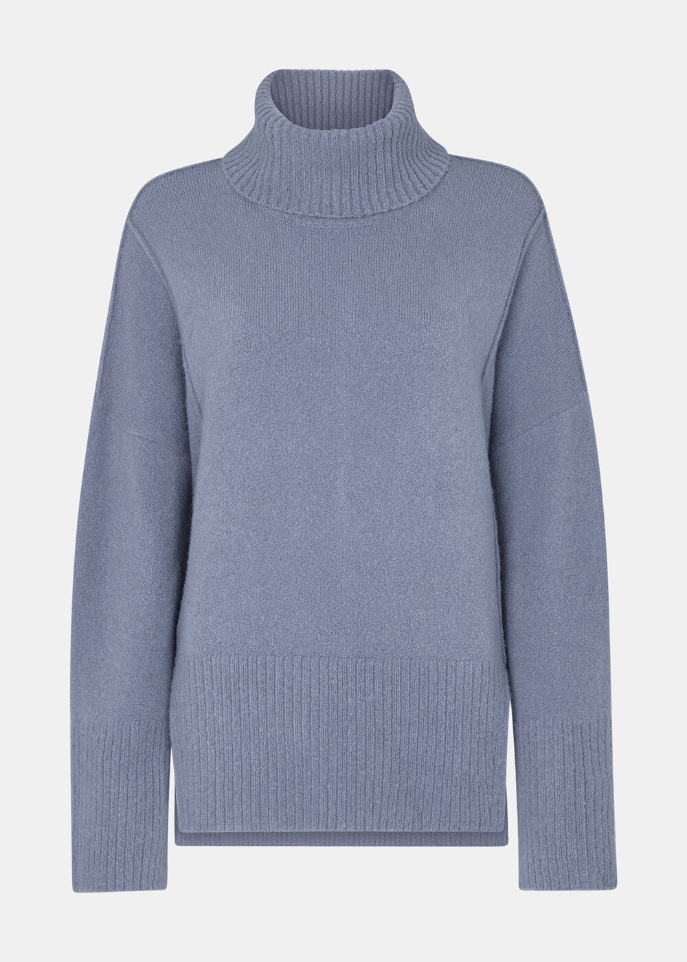 Wool Mix Roll Neck Knit