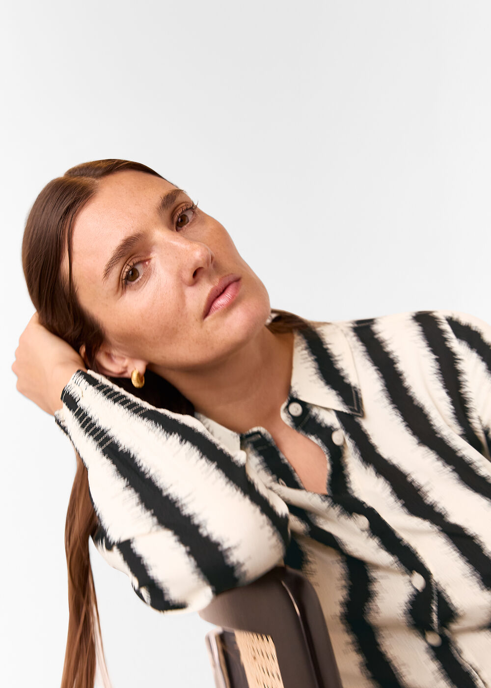Hazy Stripe Fitted Shirt