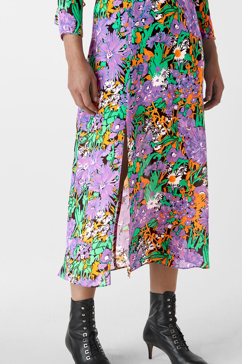 Simone Floral Print Midi Dress
