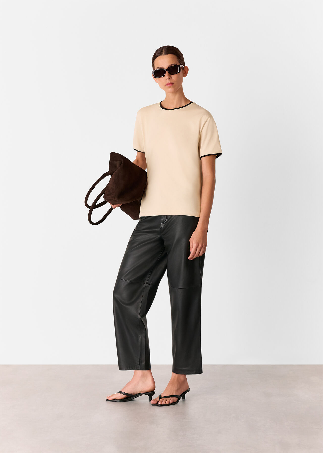 Contrast Piping Detail Tee