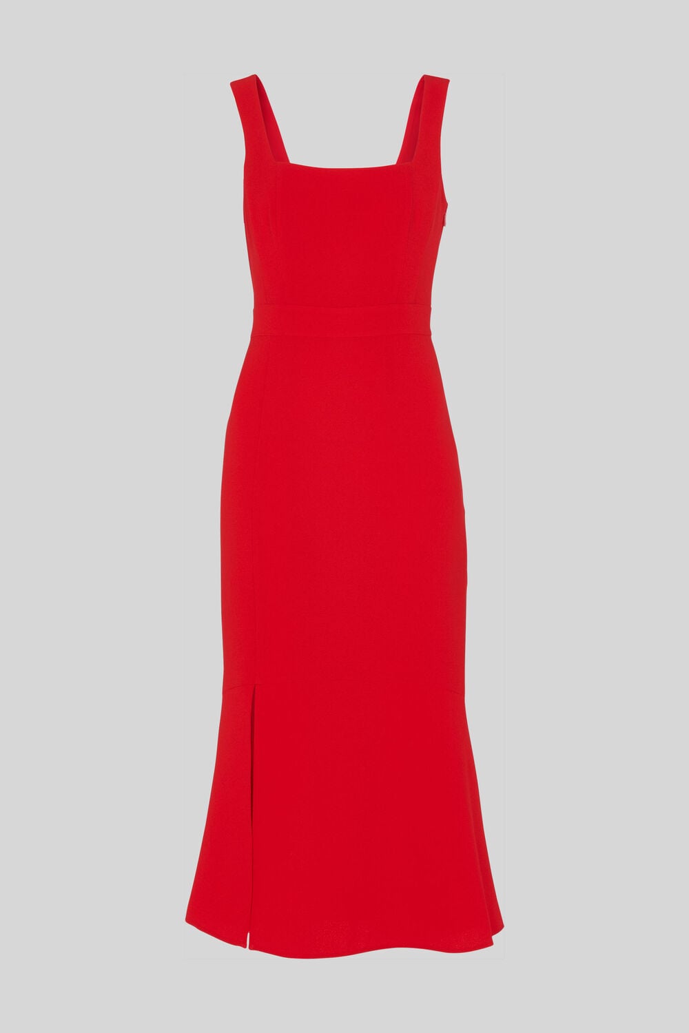 Milla Square Neck Dress Red