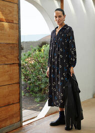 Scattered Hoops Midi Dress