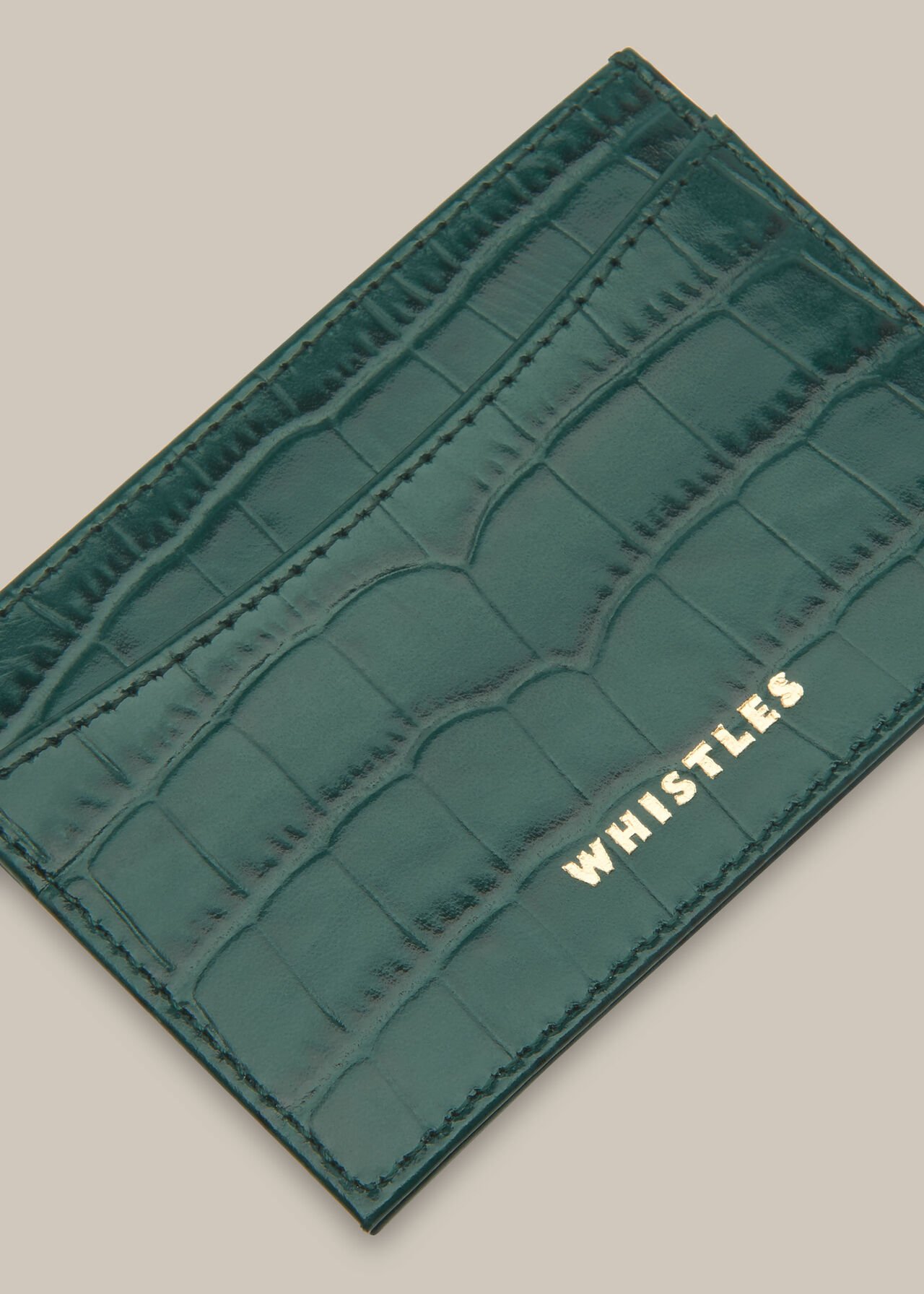 Shiny Croc Card Holder