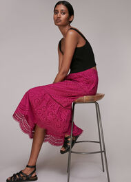 Broderie Midi Skirt