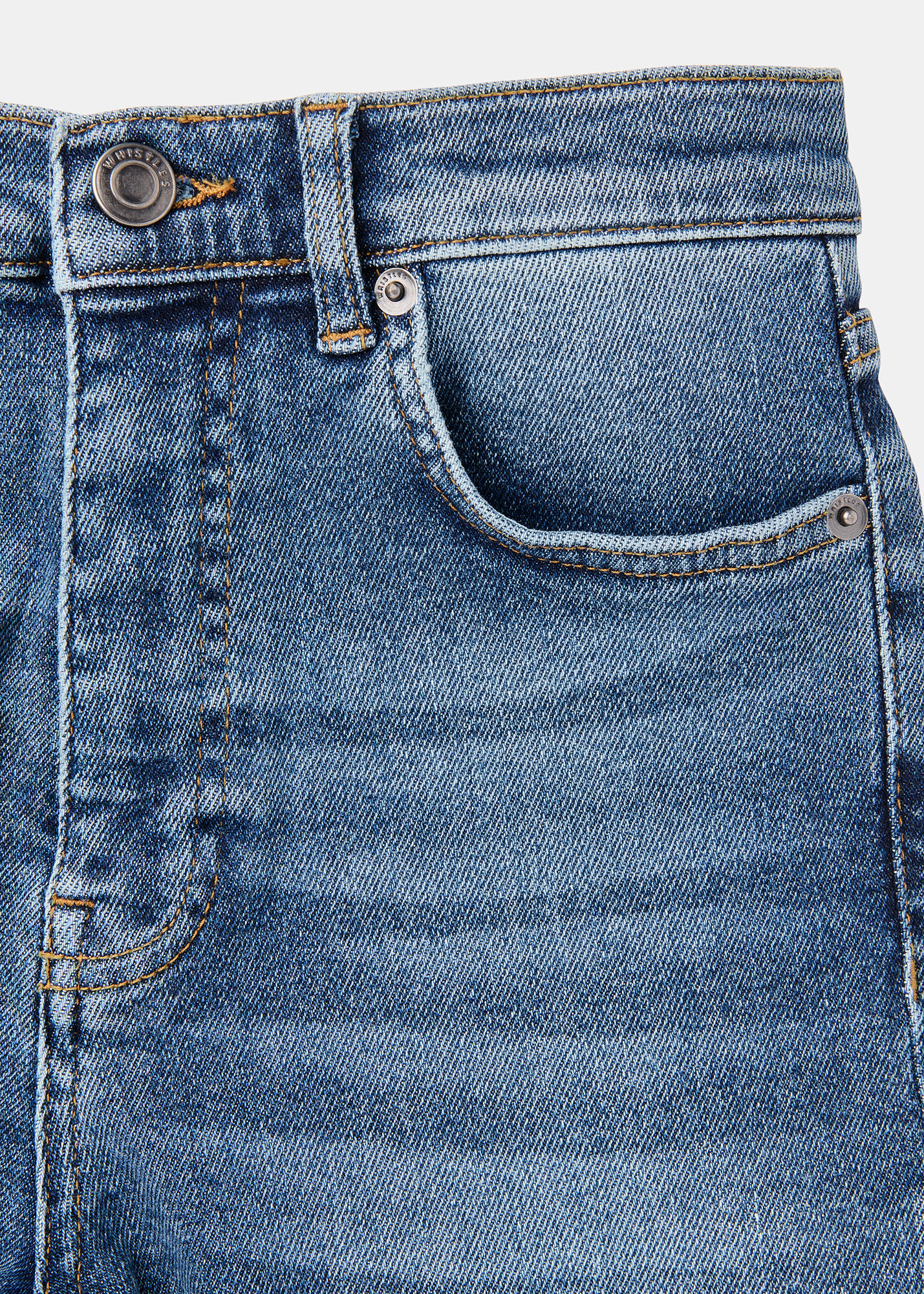 Denim Blue High-Waisted Sculpting Skinny Jeans | Whistles