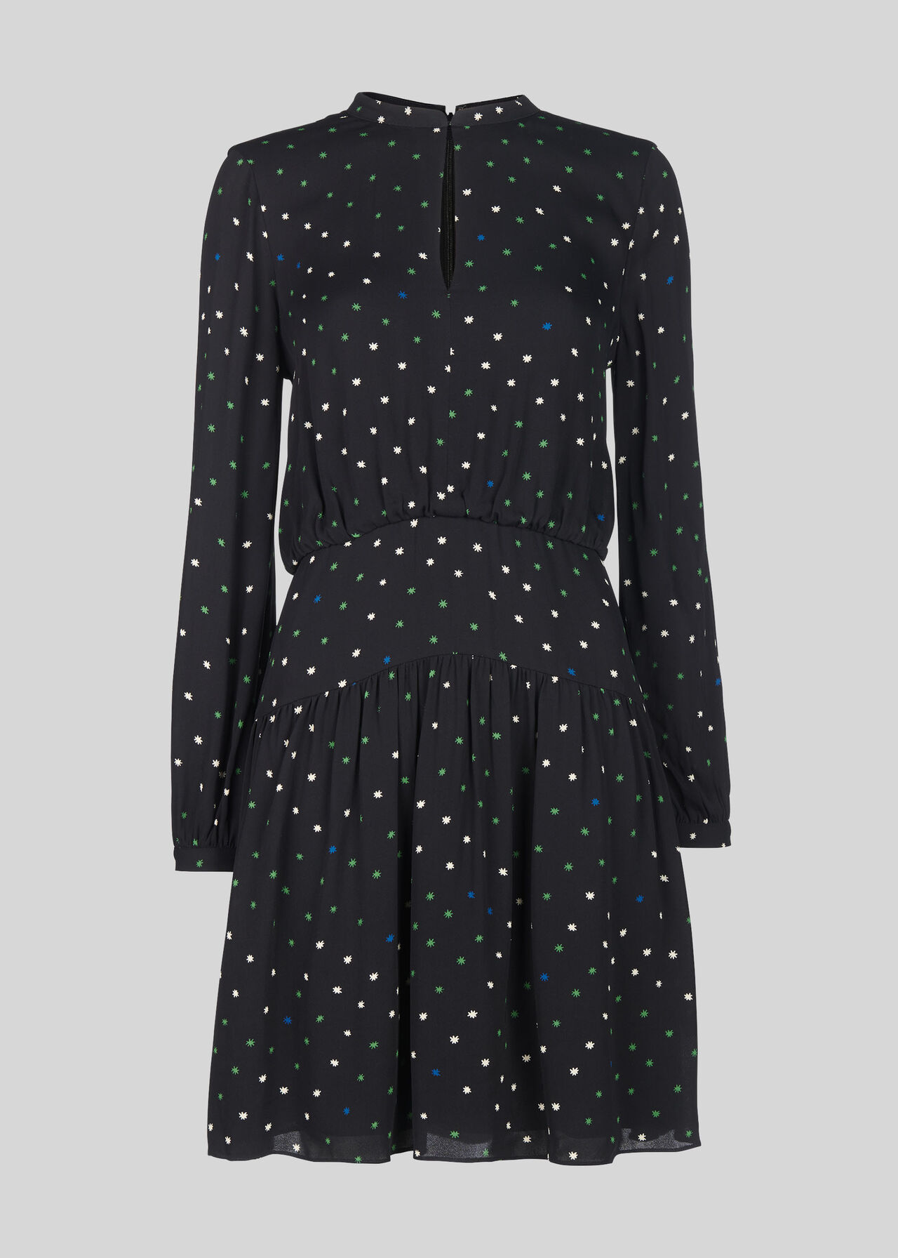 Millie Star Print Dress Black/Multi