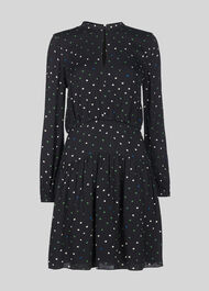 Millie Star Print Dress Black/Multi