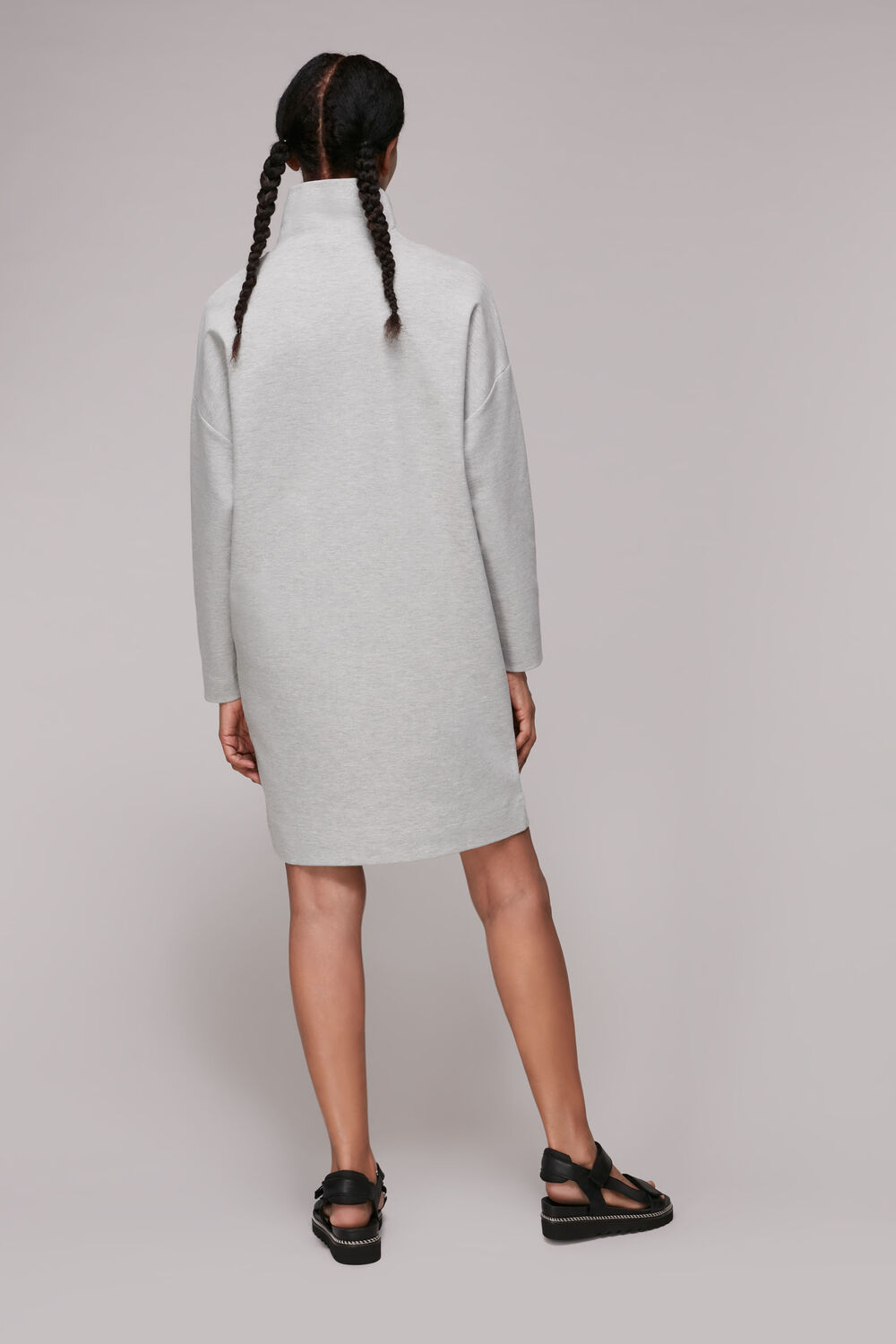 Funnel Neck Sweat Dress