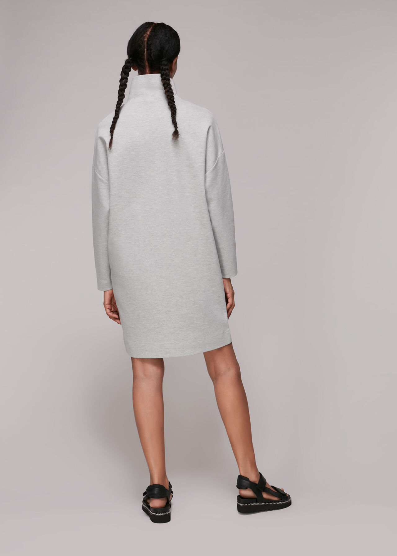 Funnel Neck Sweat Dress