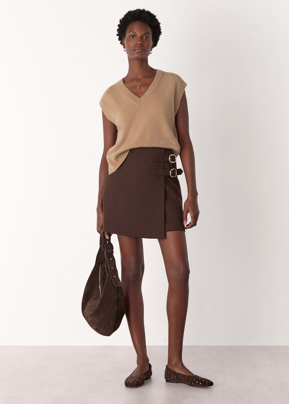 Cashmere V Neck Tank