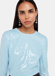 Sequin Minimal Tunic Top
