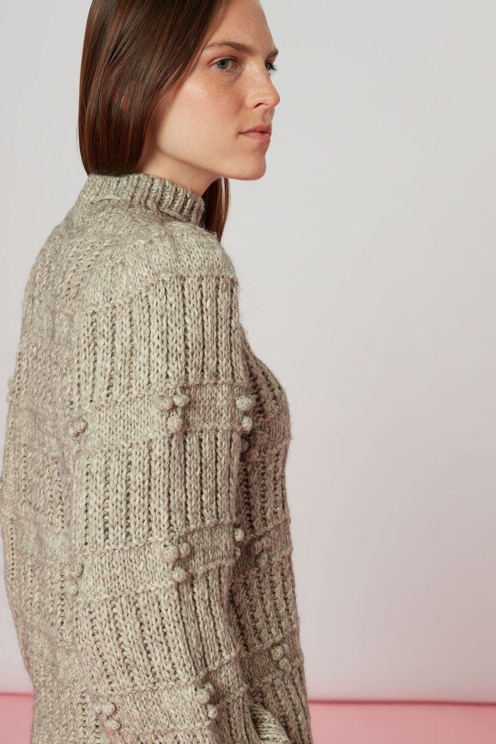 Tie Neck Detail Knit
