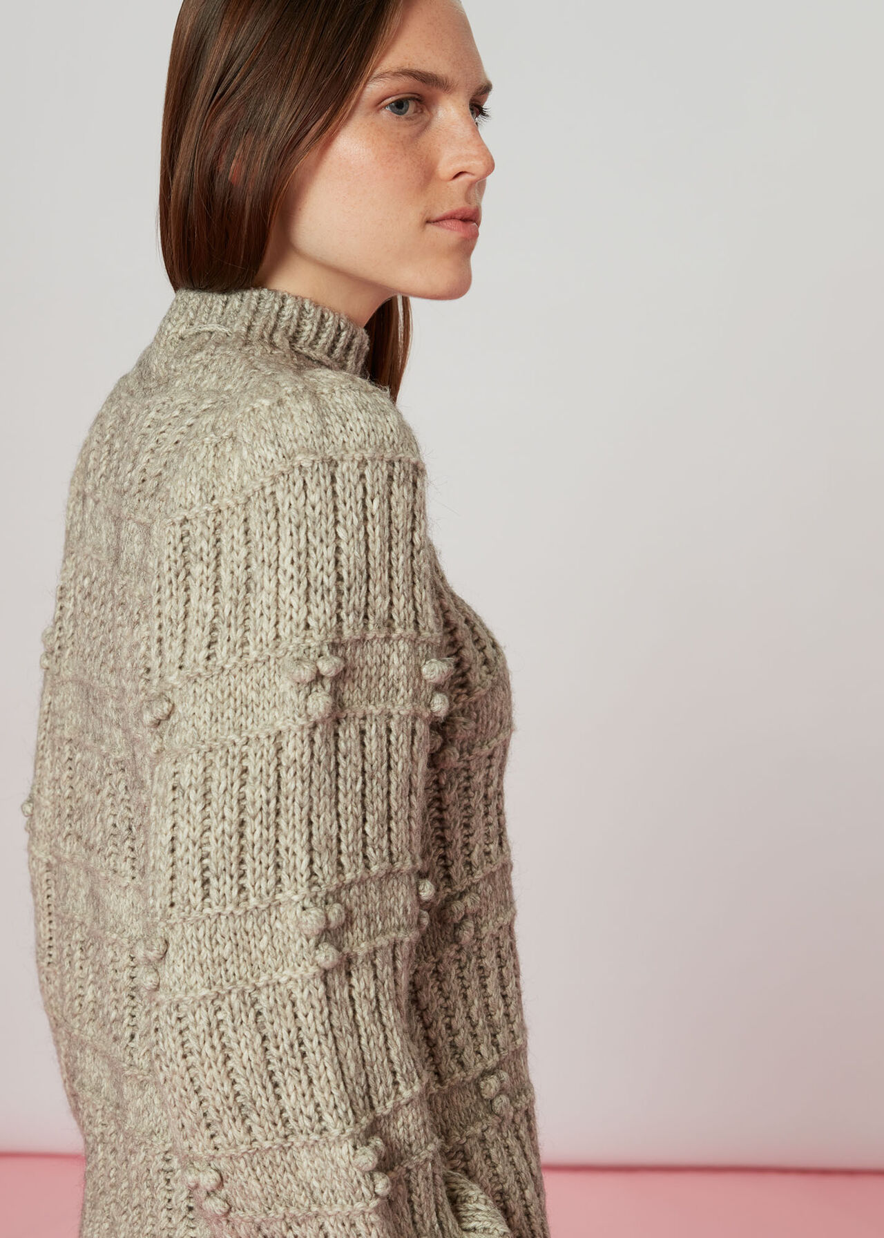 Tie Neck Detail Knit