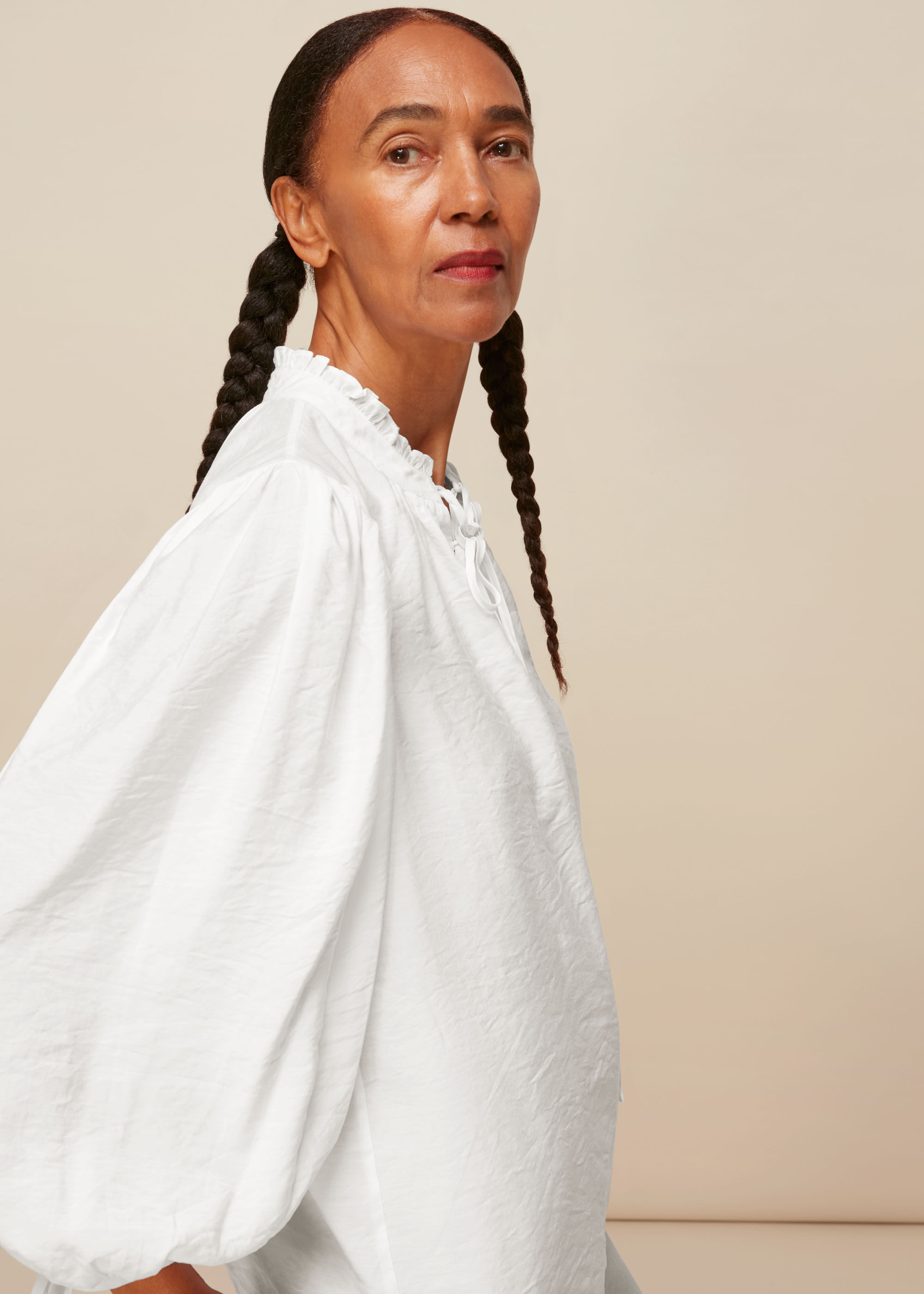 White Tie Detail Shirt | WHISTLES | Whistles UK |