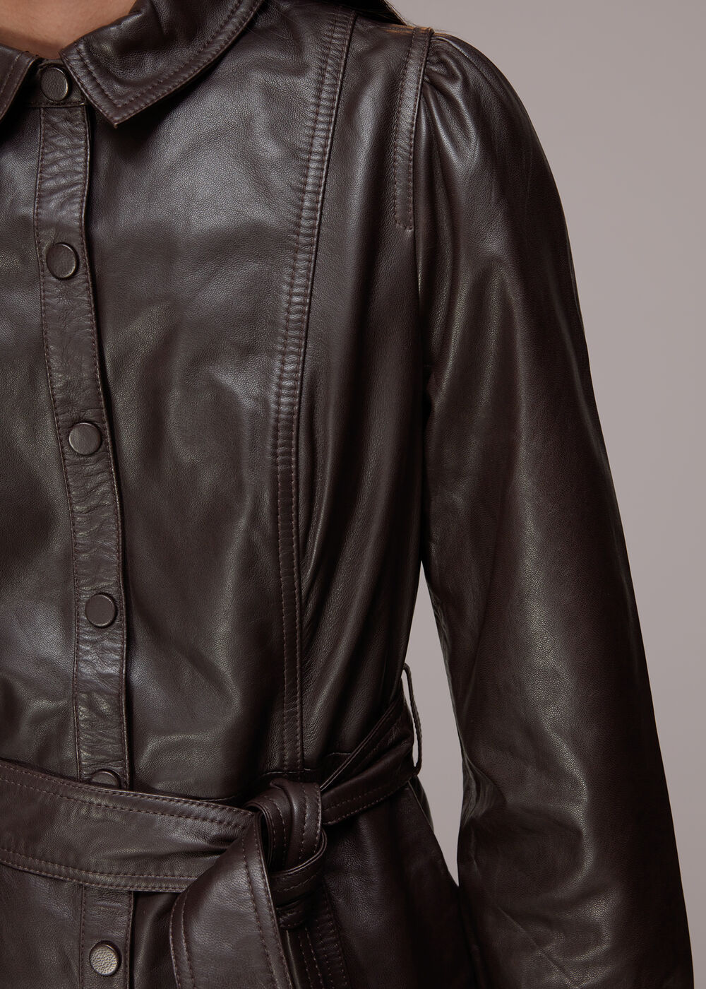 Phoebe Short Leather Dress
