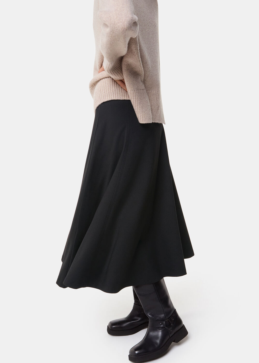 Ponte Full Skirt