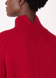 Wool Mix Split Funnel Knit
