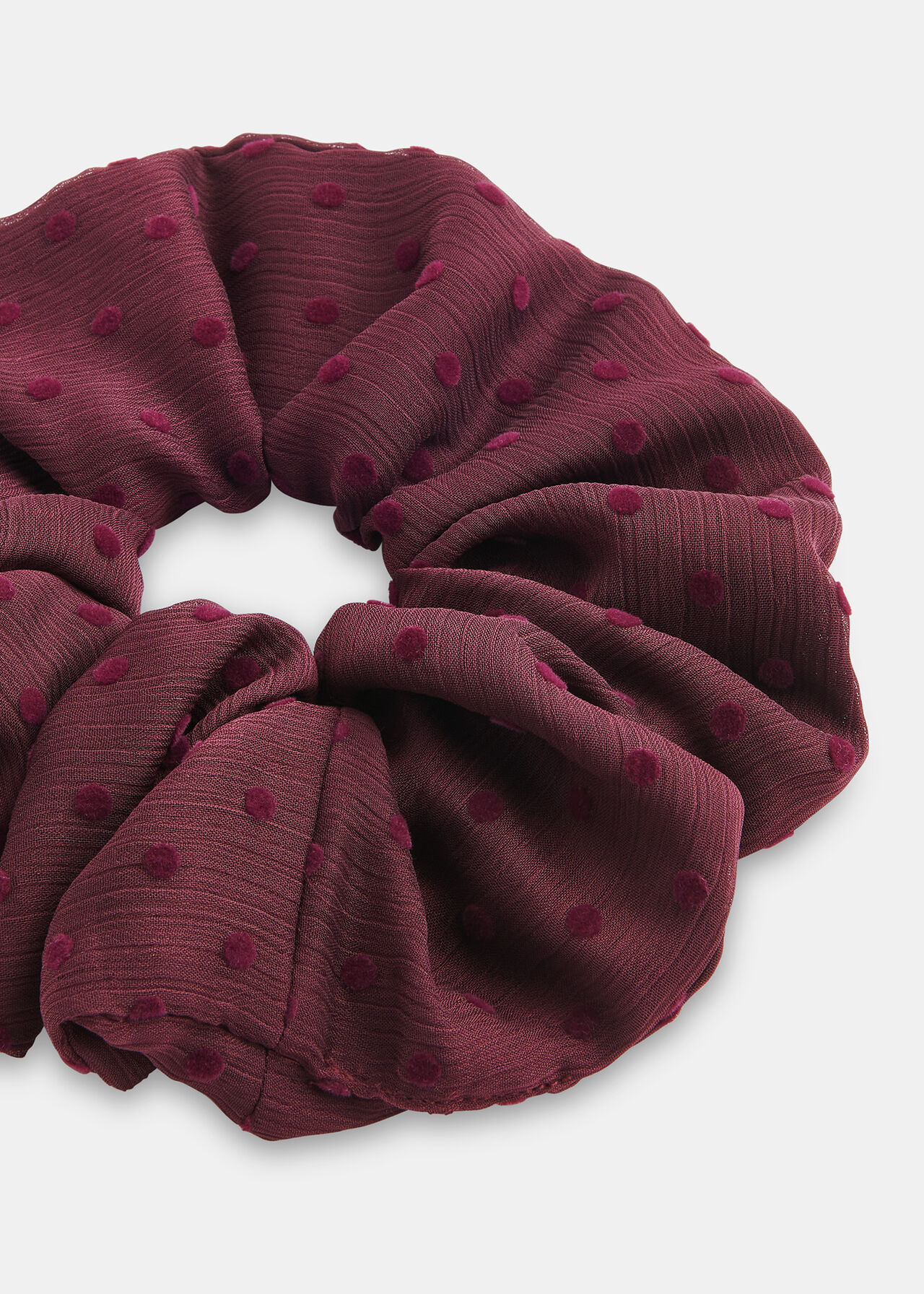 Velvet Dobby Printed Scrunchie