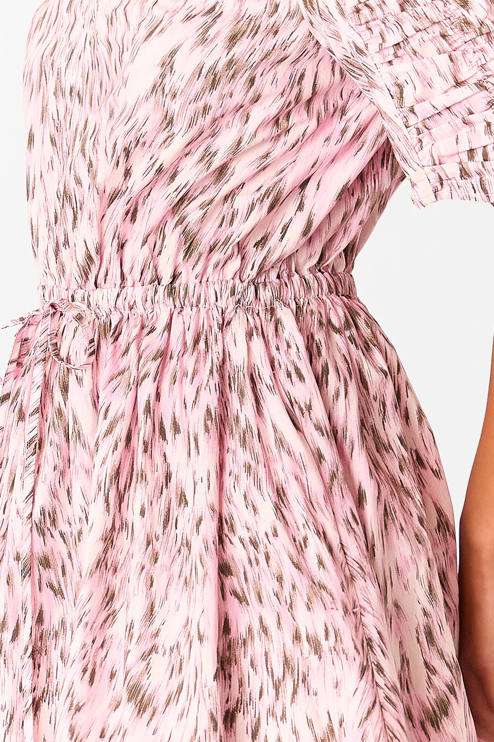 Petite Leopard Cotton Midi Dress