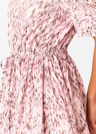 Petite Leopard Cotton Midi Dress