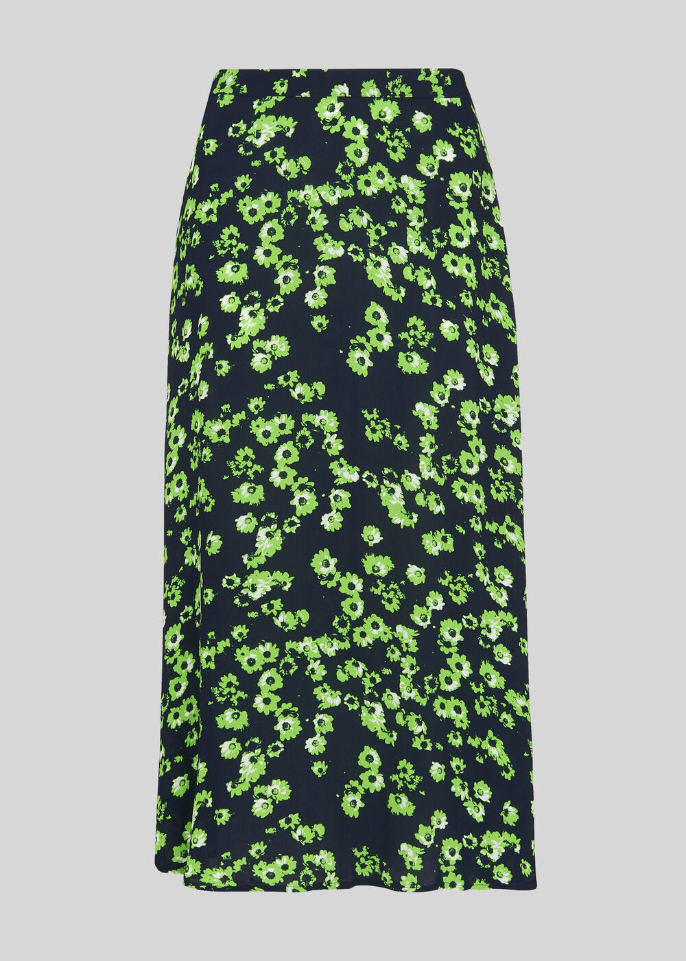 Digital Daisy Print Skirt Navy/Multi