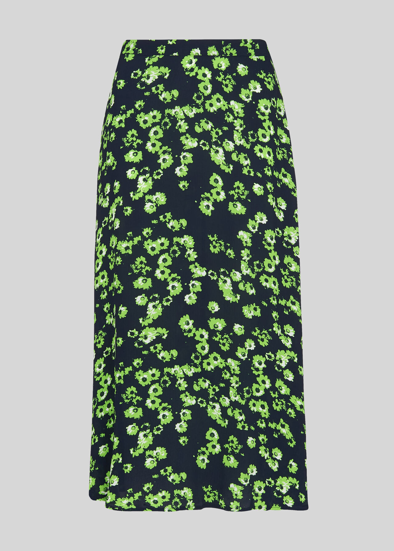 Digital Daisy Print Skirt Navy/Multi