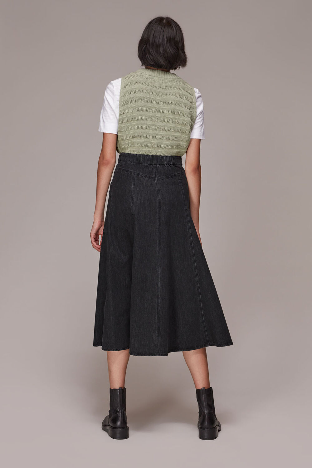 Julia Flare Denim Skirt