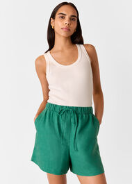 Linen Elasticated Short