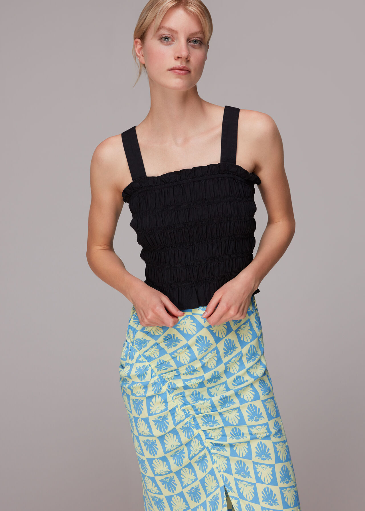 Checkerboard Shells Cleo Skirt