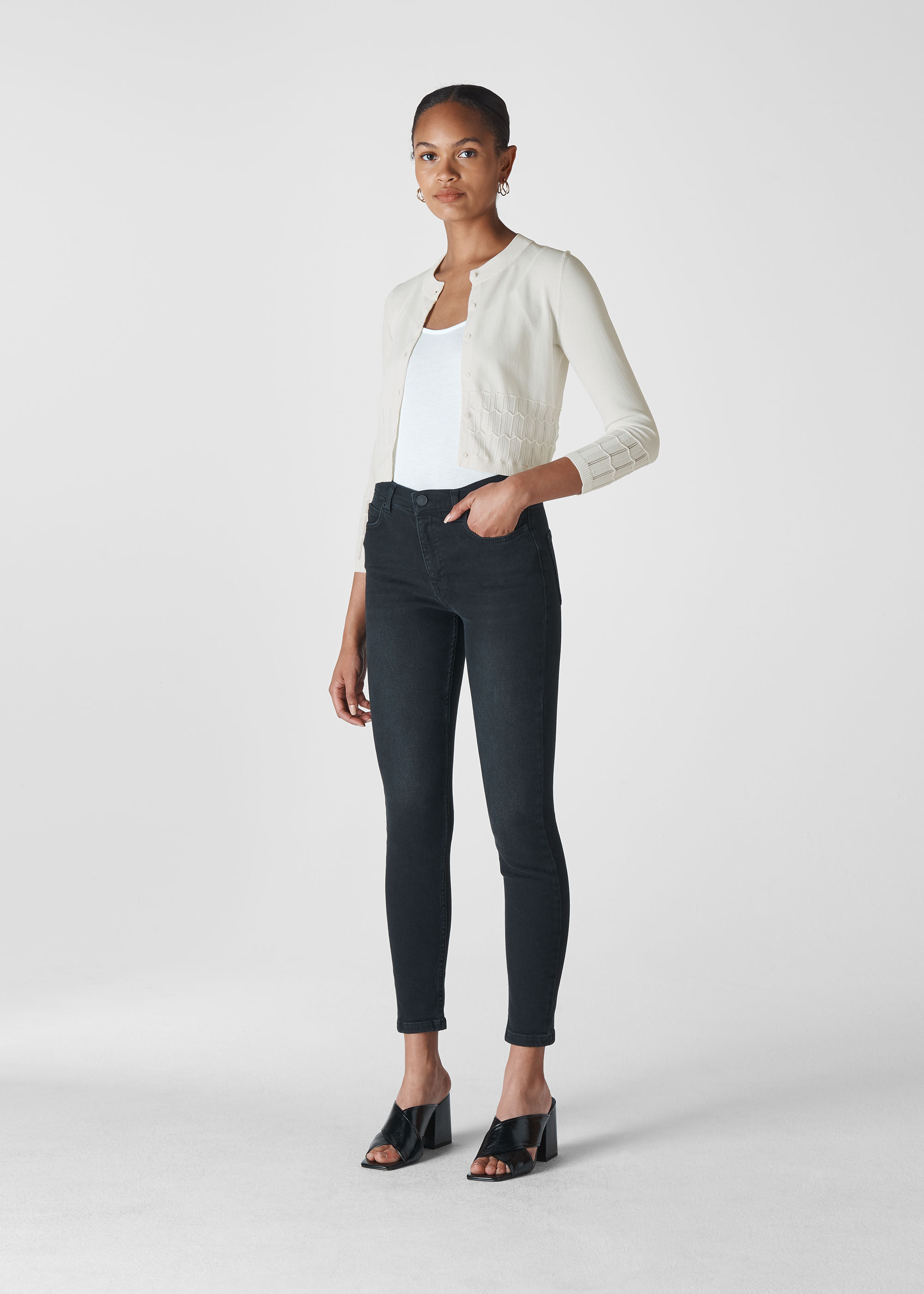 Lightweight ivory deals cardigan