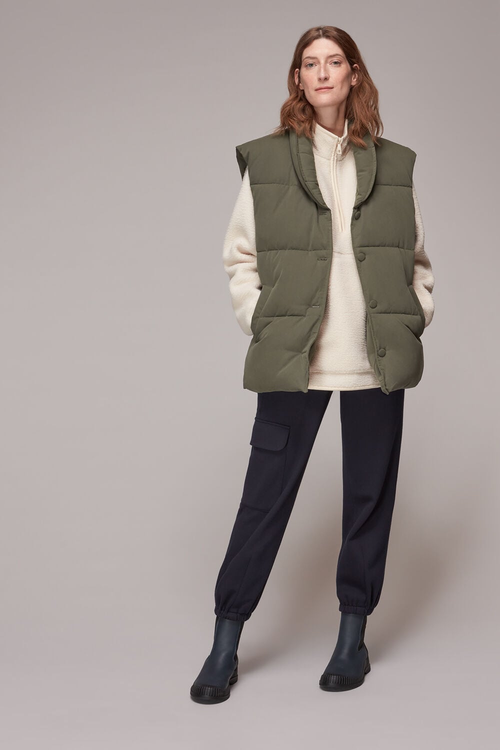 Sporty Zip Front Fleece Jacket