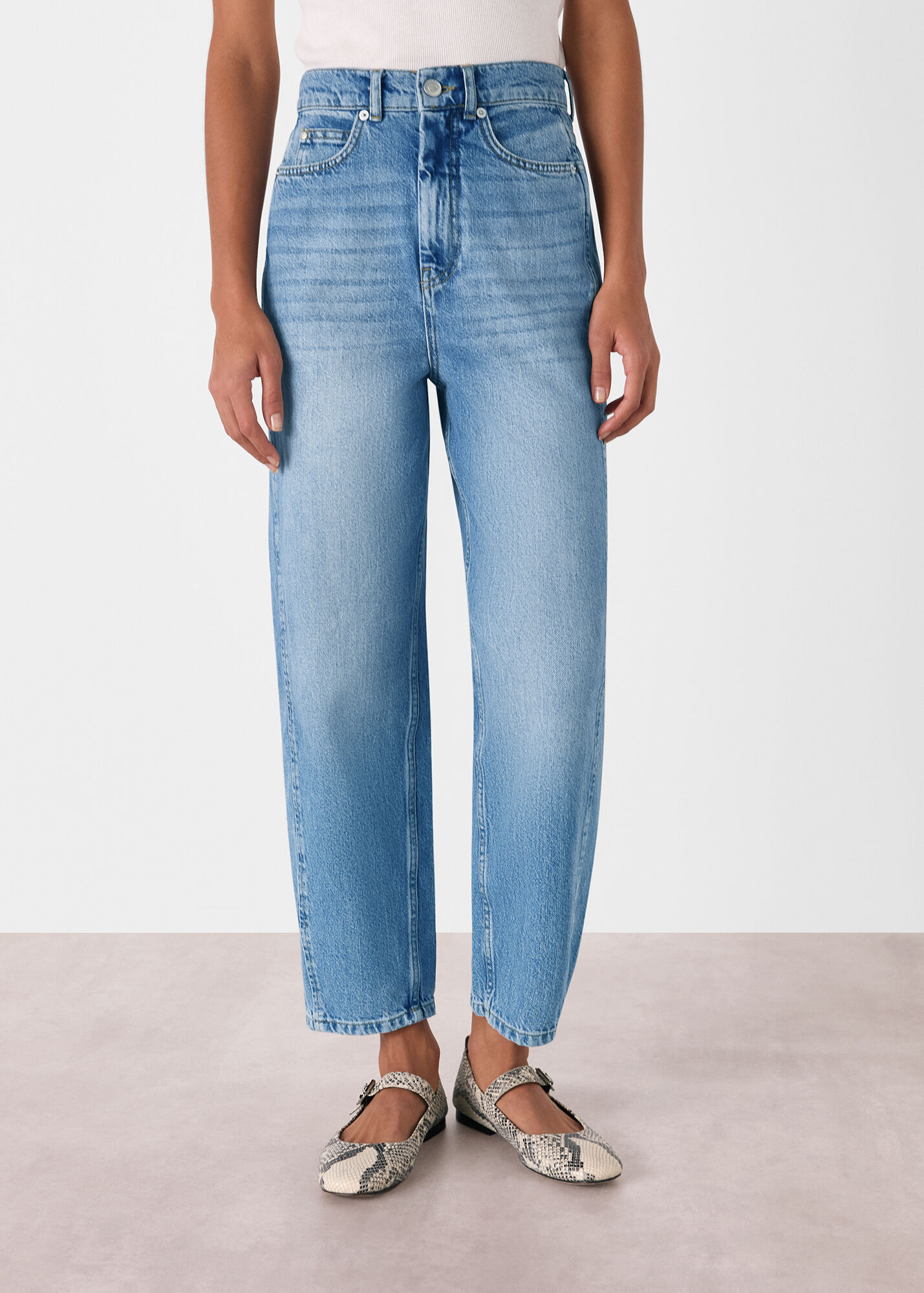 Mamas & Papas Charcoal Barrel Leg Jean