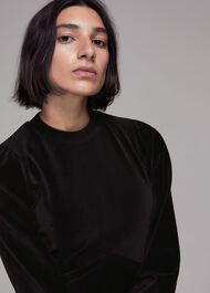 Cord Velvet Jersey Dress
