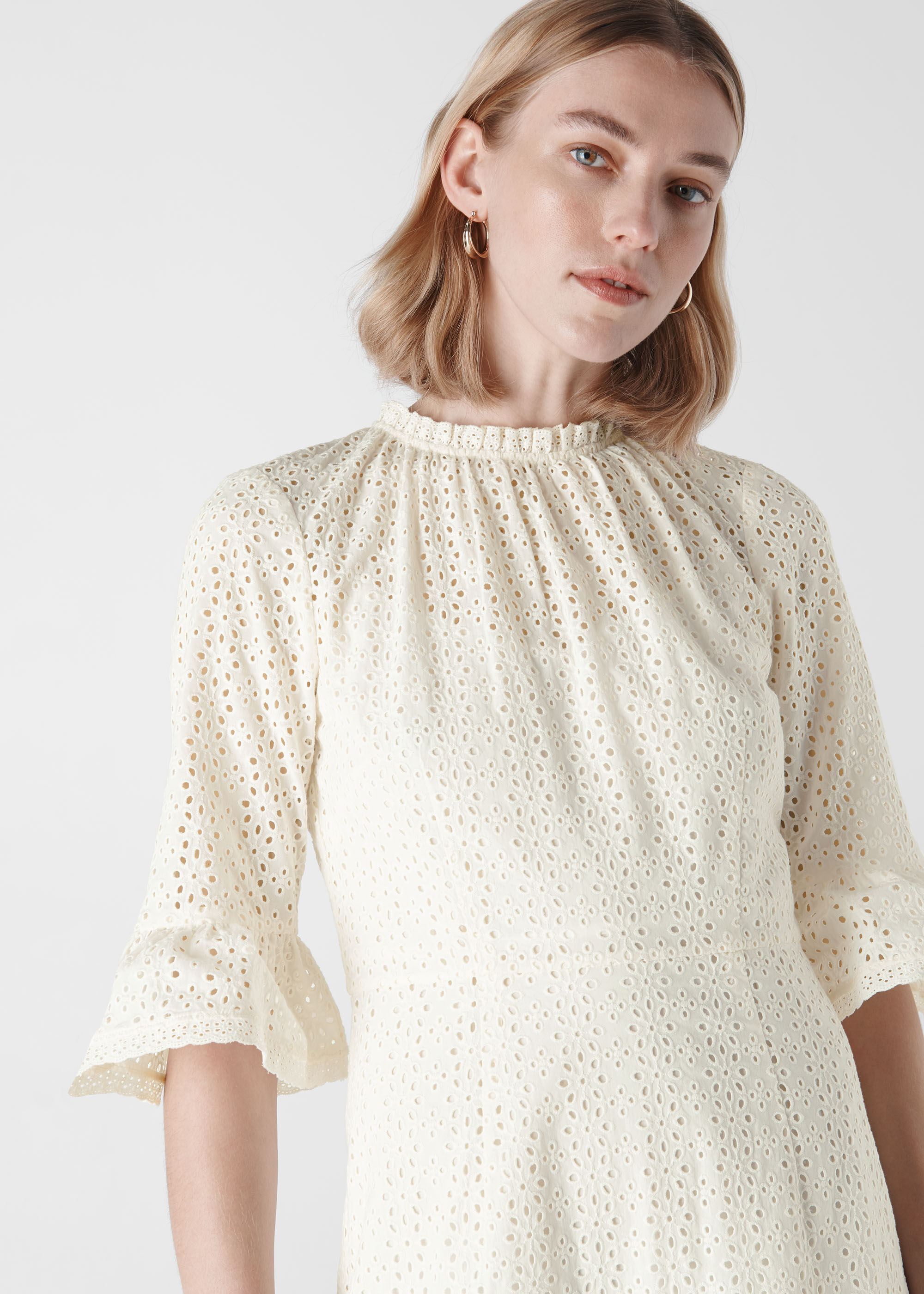 Whistles aggie embroidered dress 2025