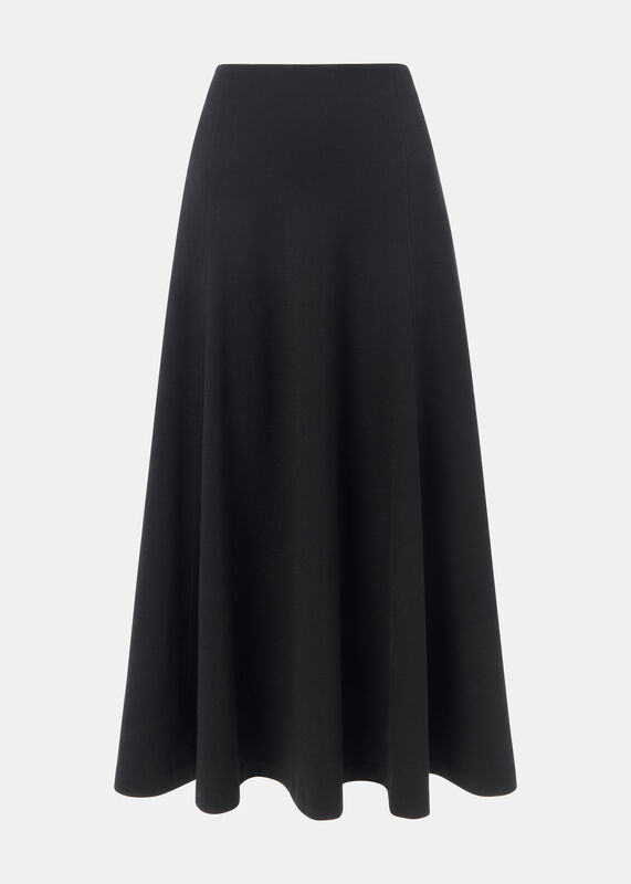 Black Ponte Full Skirt