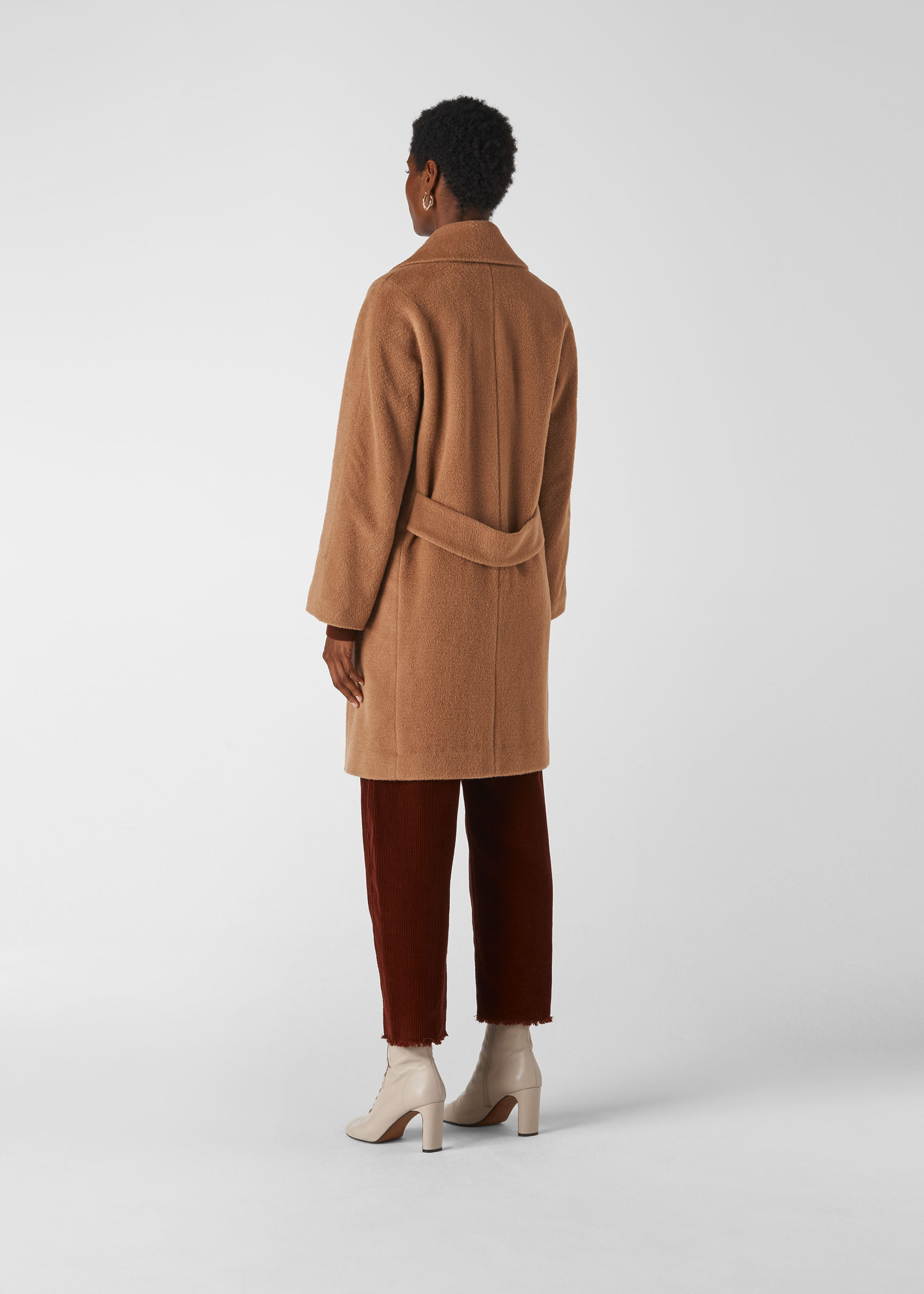 Camel cocoon coat uk outlet