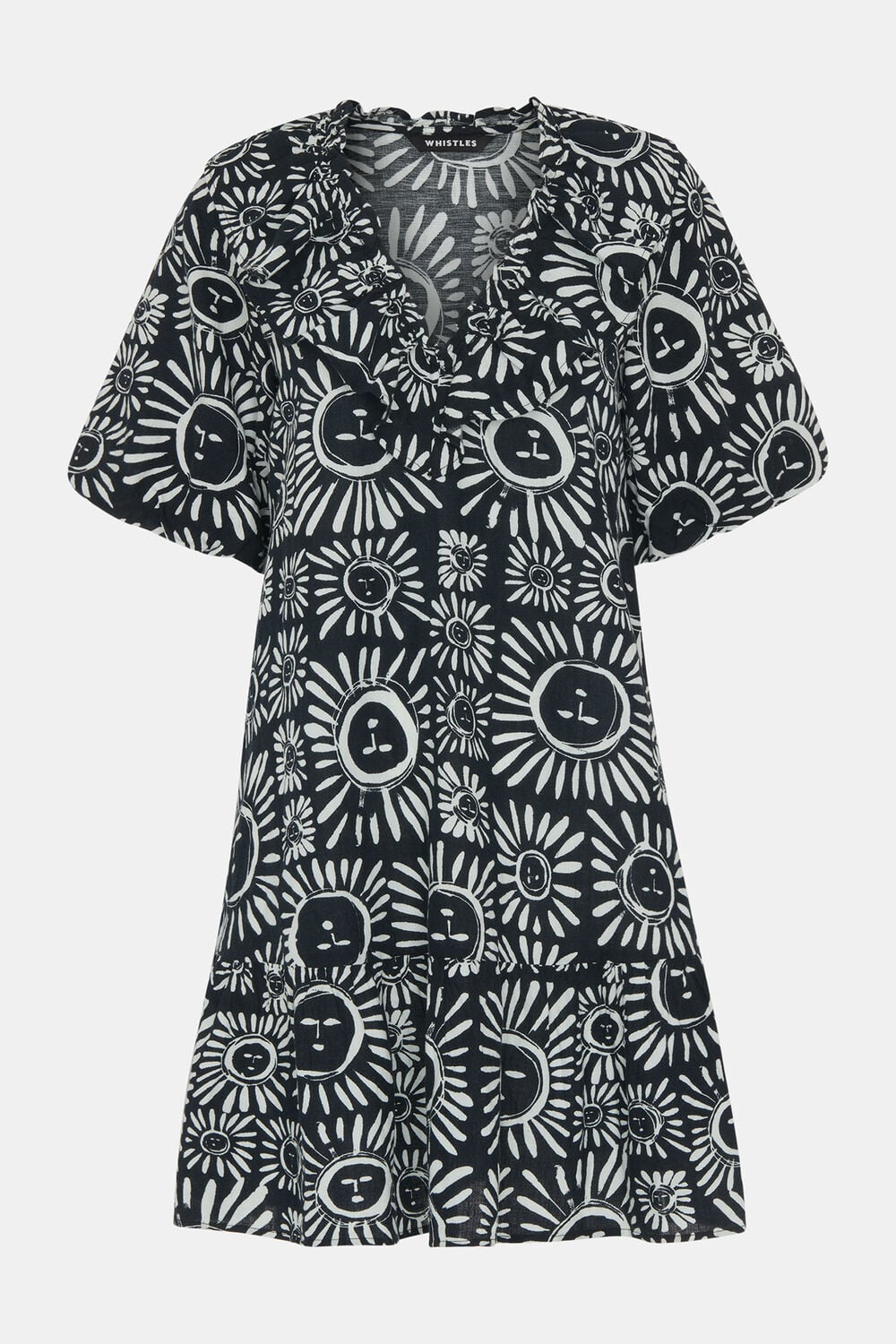 Sunman Print Frill Dress