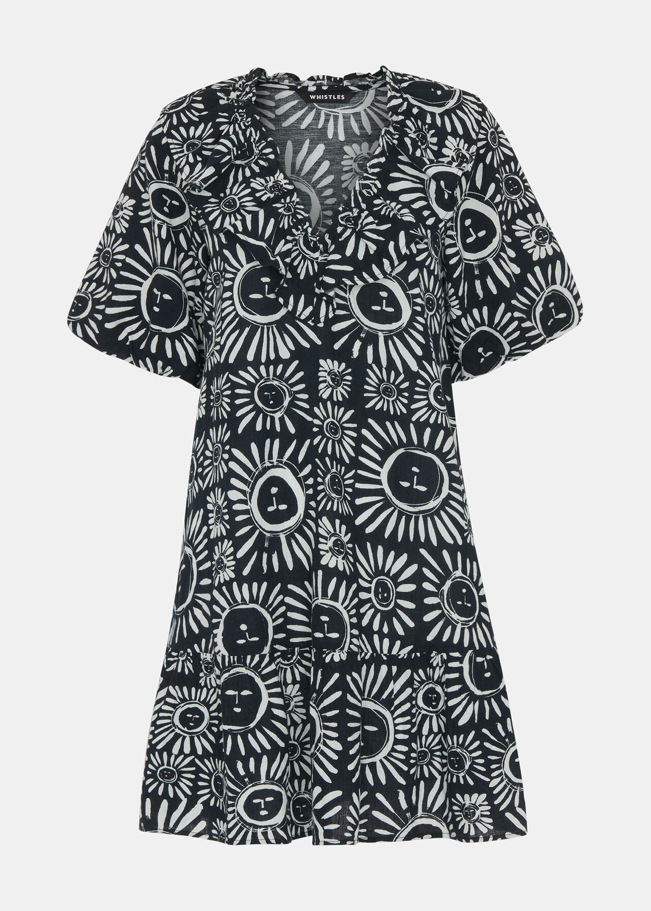 Sunman Print Frill Dress