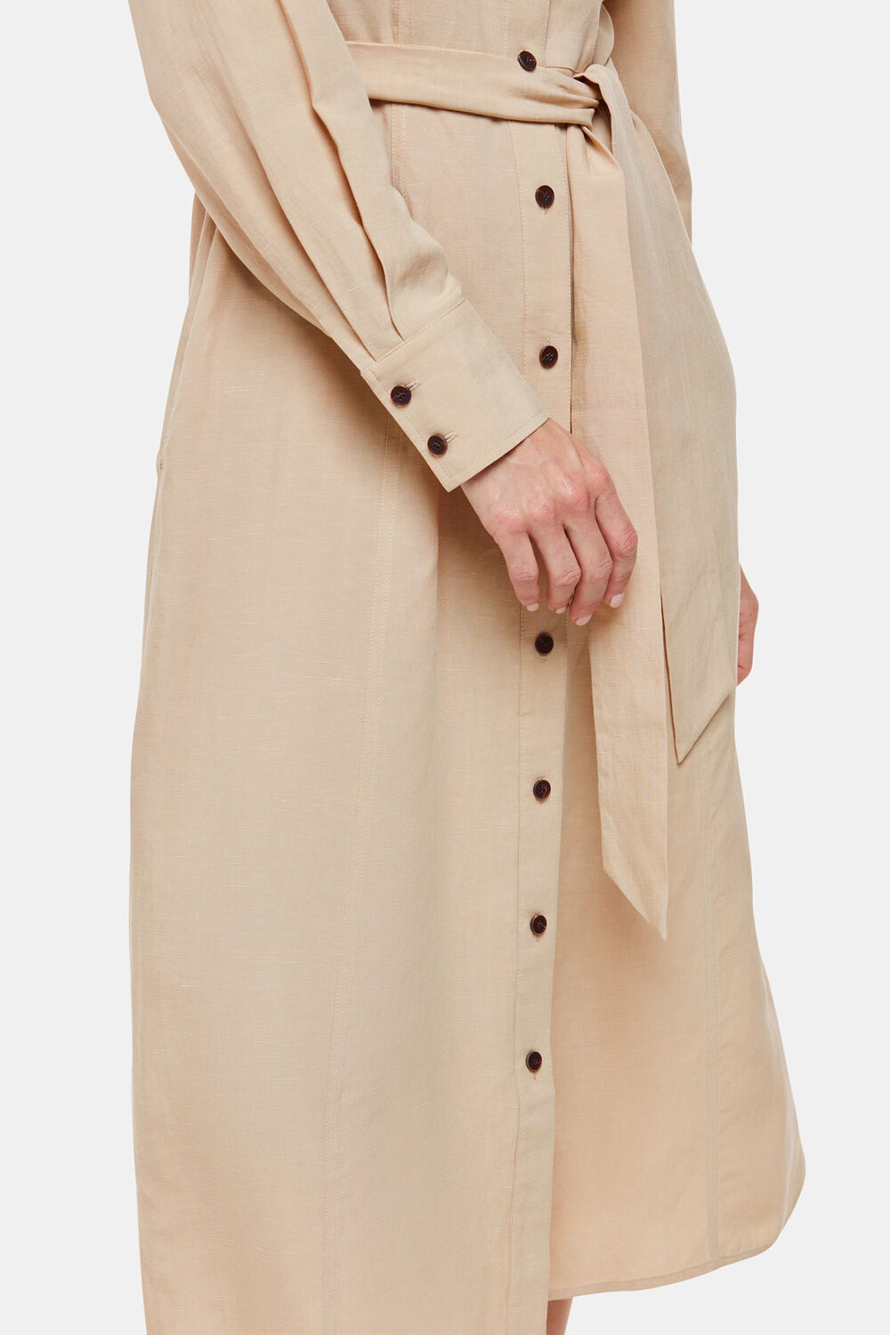 Neutral Petite Estella Shirt Dress