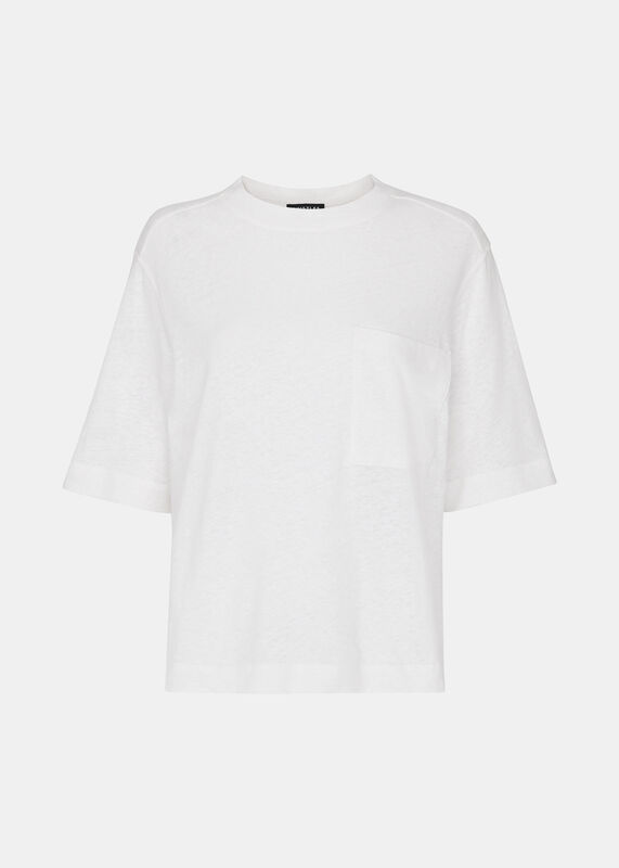 White Linen Pocket Blend Tee