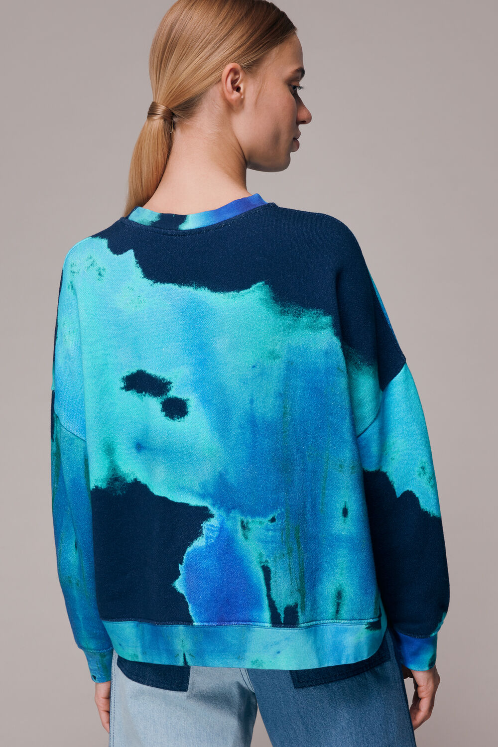 Tie Dye Cotton Sweatshirt